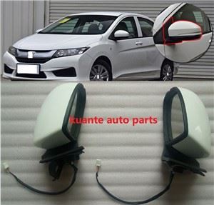 Bästa värde 3Pin White Exterior Side View Mirrors Ersättning för Honda City 2014-2017