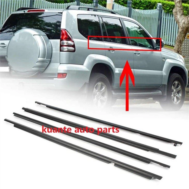 WeathersTrips dörrbälten ersättare för Toyota Land Cruiser Prado & Lexus GX 470 2003 2004 2005 2006 2007 2008 2009 Front & Bak L+R