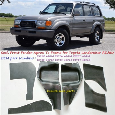 Framskärmsförkläde till ramtätning för Toyota Landcruiser 1990-2006 FZJ80 53735-60010 53736-60010 53737-60010 53738-60010 53738-60011 53739-60010